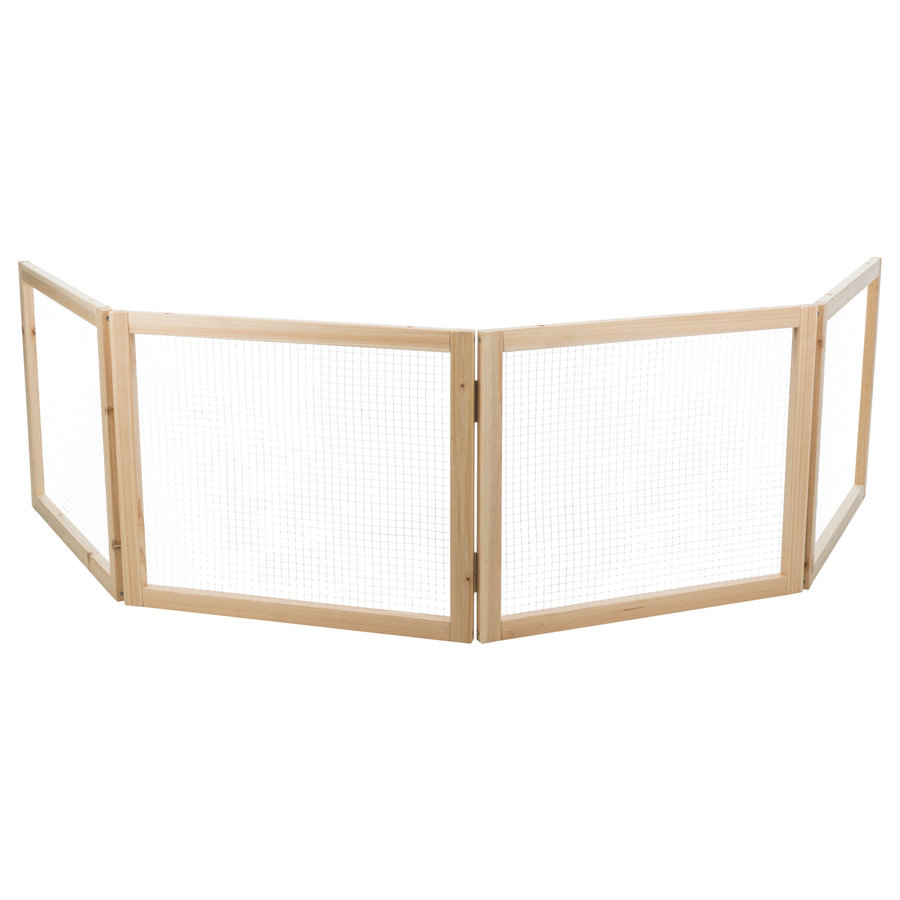 Indoor ren 4 panelen hout voor konijn en cavia