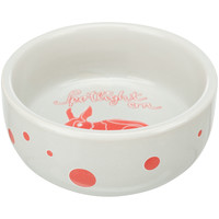 Voer & waterbak met stippen