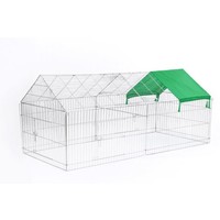 Buitenren voor huisdieren Luxe XL metaal 220 x 95 x 103 cm