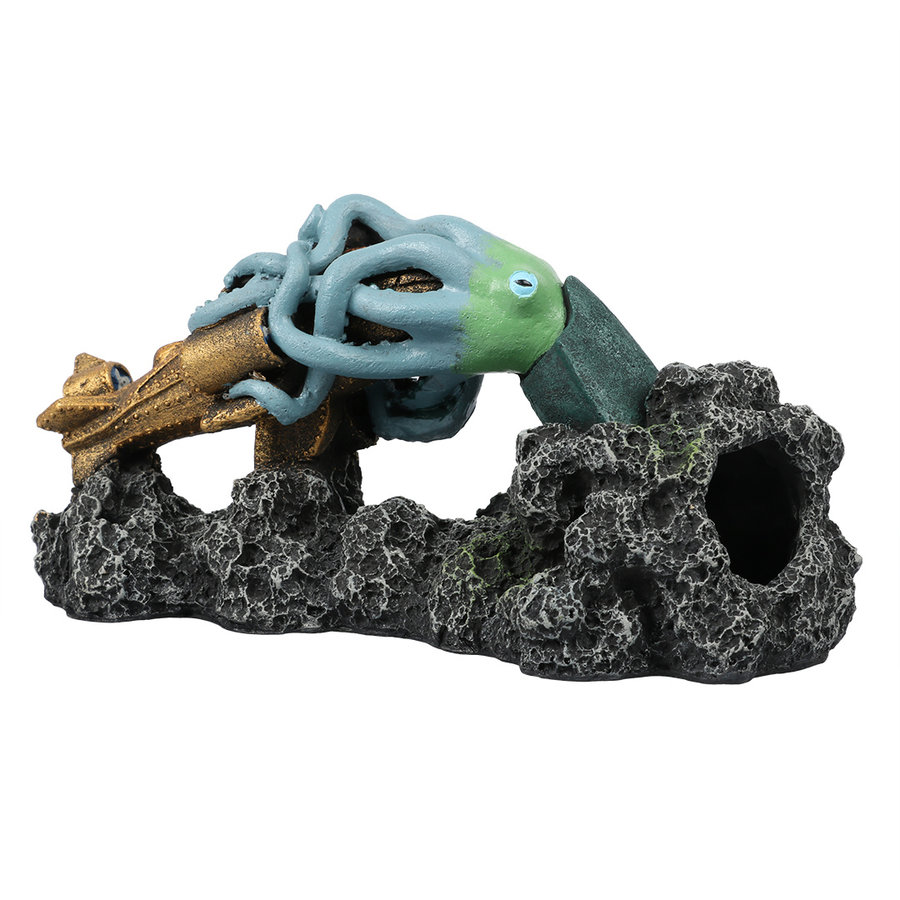 Steampunk kraken aquarium ornament assorti
