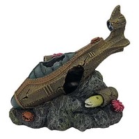 Steampunk gezonken onderzeeër aquariumornament | 2 maten