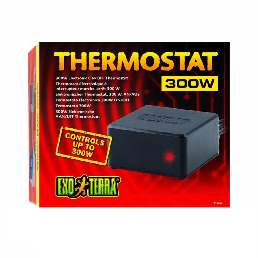 Terrarium thermostaat AAN/UIT 100 W | 300 W – elektronische temperatuurregelaar met waterdichte sensor (20 – 35 °C)