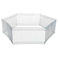 Indoor ren voor hamsters en muizen met 6 gegalvaniseerde metalen panelen