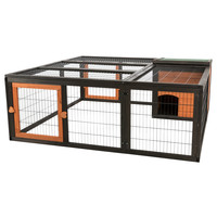 Buitenren met dak en weerbestendig huis | 150 x 53 x 150 cm