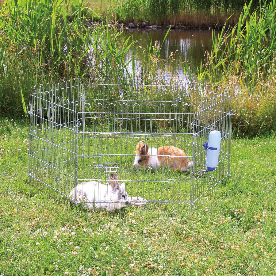 Gegalvaniseerde knaagdierenren Ø126 x 58 cm