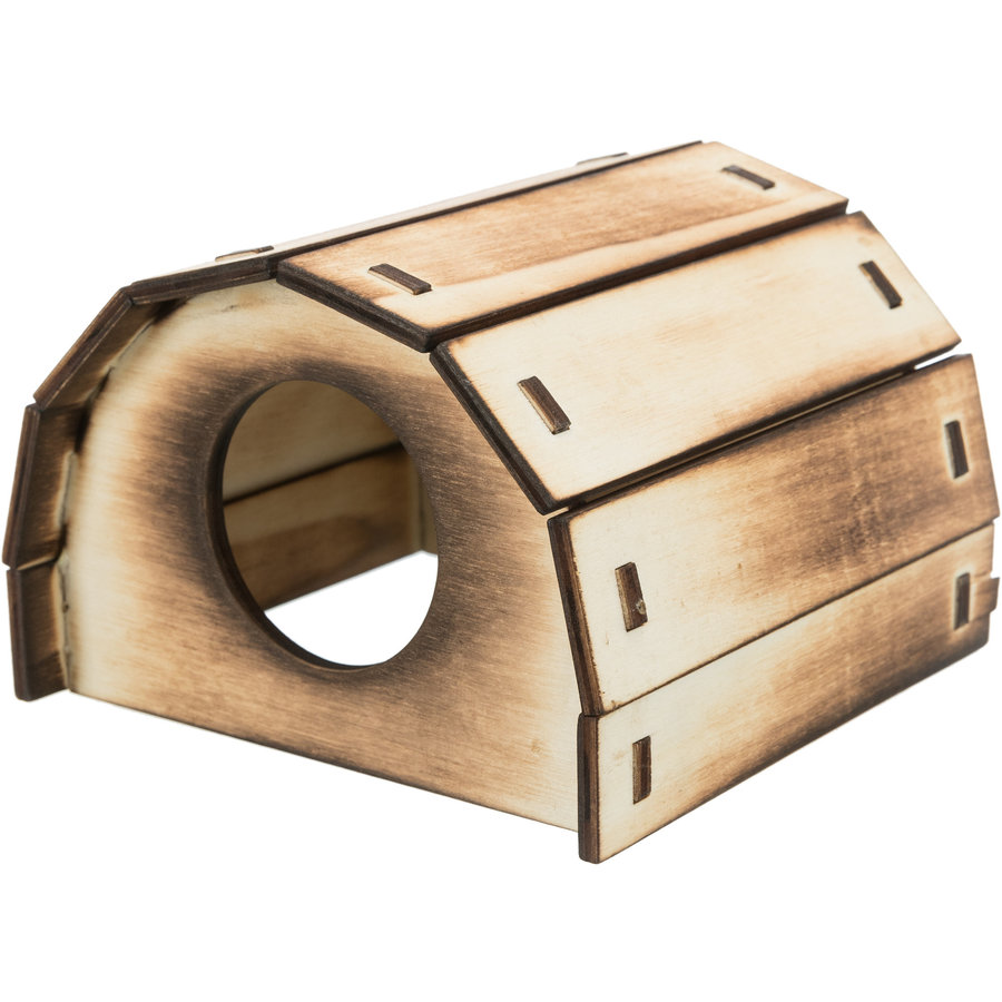 Houten huisje Mikkel voor kleine knaagdieren