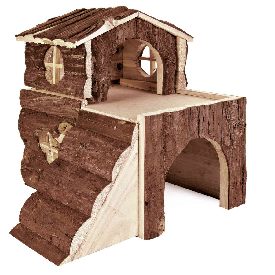 Houten huisje Bjork groot met 2 verdiepingen