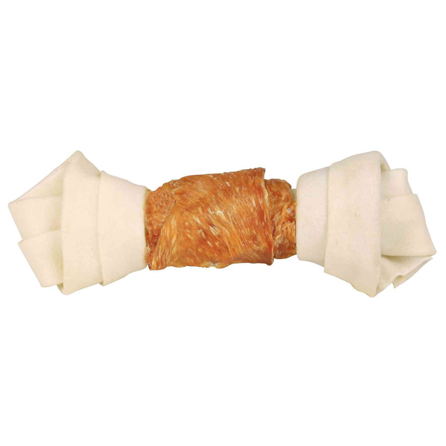 Denta Fun Knotted Chicken Chewing Bone