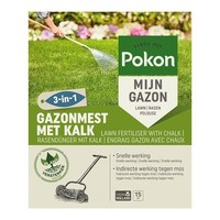 Gazonmest met kalk 3-in-1