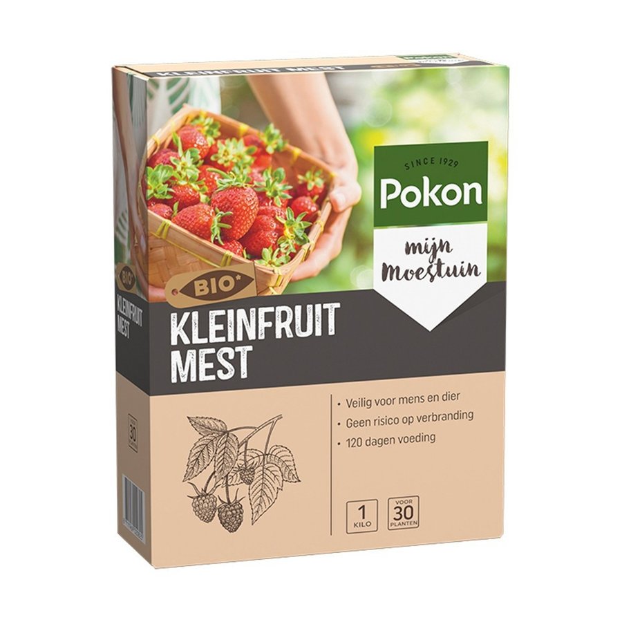 Biologische kleinfruit mest voor aardbeien, frambozen en bessen 1 kg