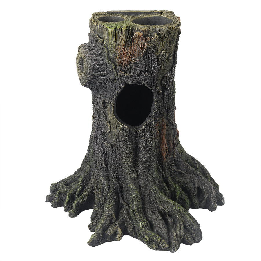 Gecko boom terrariumdecoratie holle boomstam 24,8x16,2x25,4 cm
