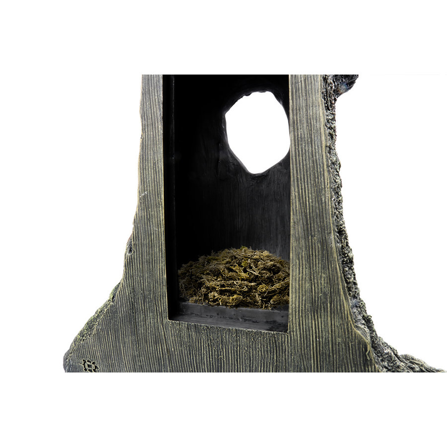 Gecko boom terrariumdecoratie holle boomstam 24,8x16,2x25,4 cm