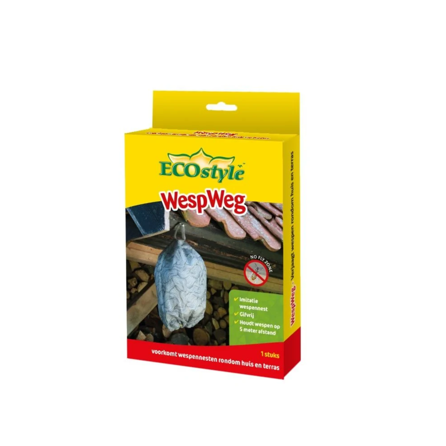 WespWeg - Wespen verjagen met imitatie wespennest