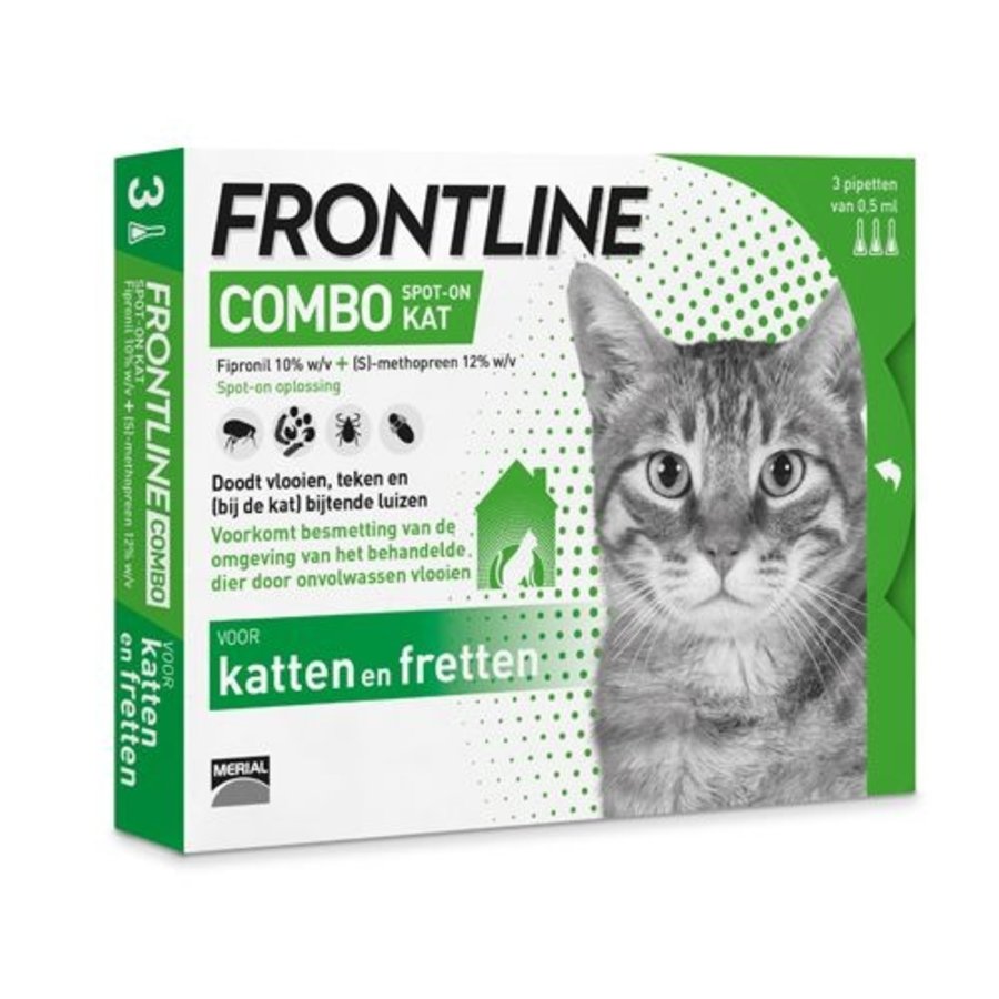 Berg Anemoon vis compromis Frontline Combo Spot-On voor katten - Junai.nl