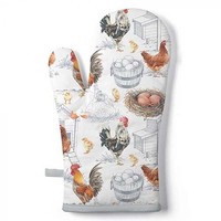 Ovenwant met kippenprint