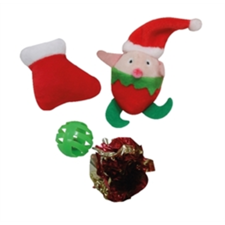 XMAS Kattenlolly met speelgoed | vol met speeltjes