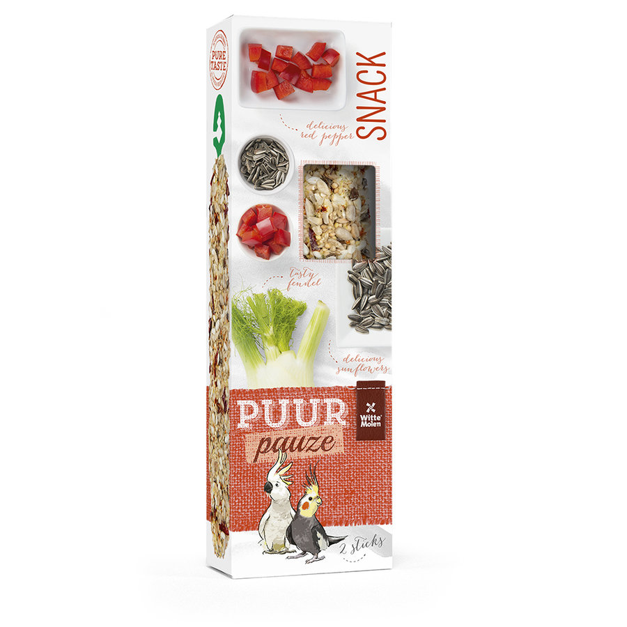 Puur Pauze Sticks Venkel en Peper | 2 zaadsticks