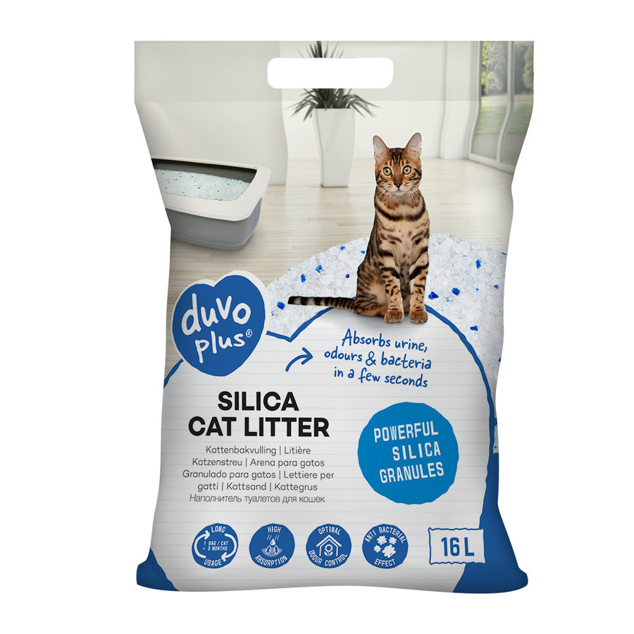 Premium silica kattenbakvulling  lichtgewicht en stofarm