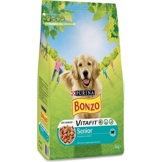 Bonzo Senior Hundefutter – Mit Huhn & Gemüse, 15 Kg Für Hunde Ab 7 Jahren