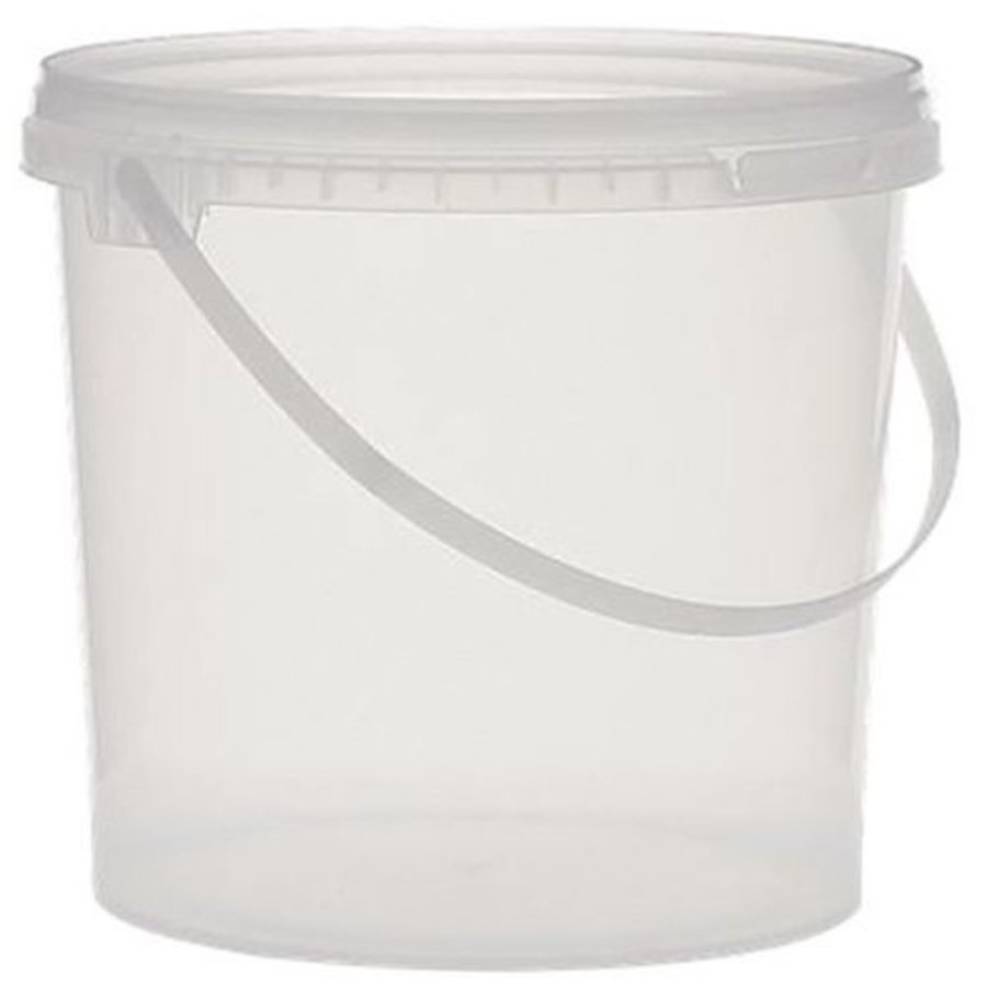 10 Liter emmers met deksel, set van 6