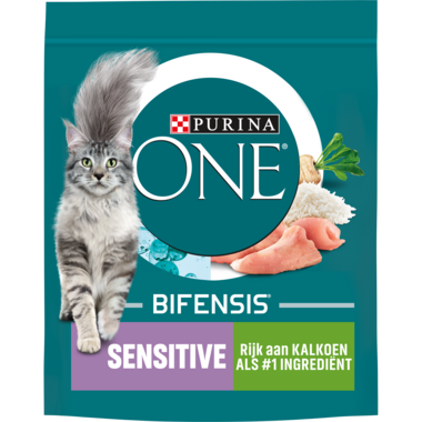 Purina One Adult Sensitive Kalkoen 800gr