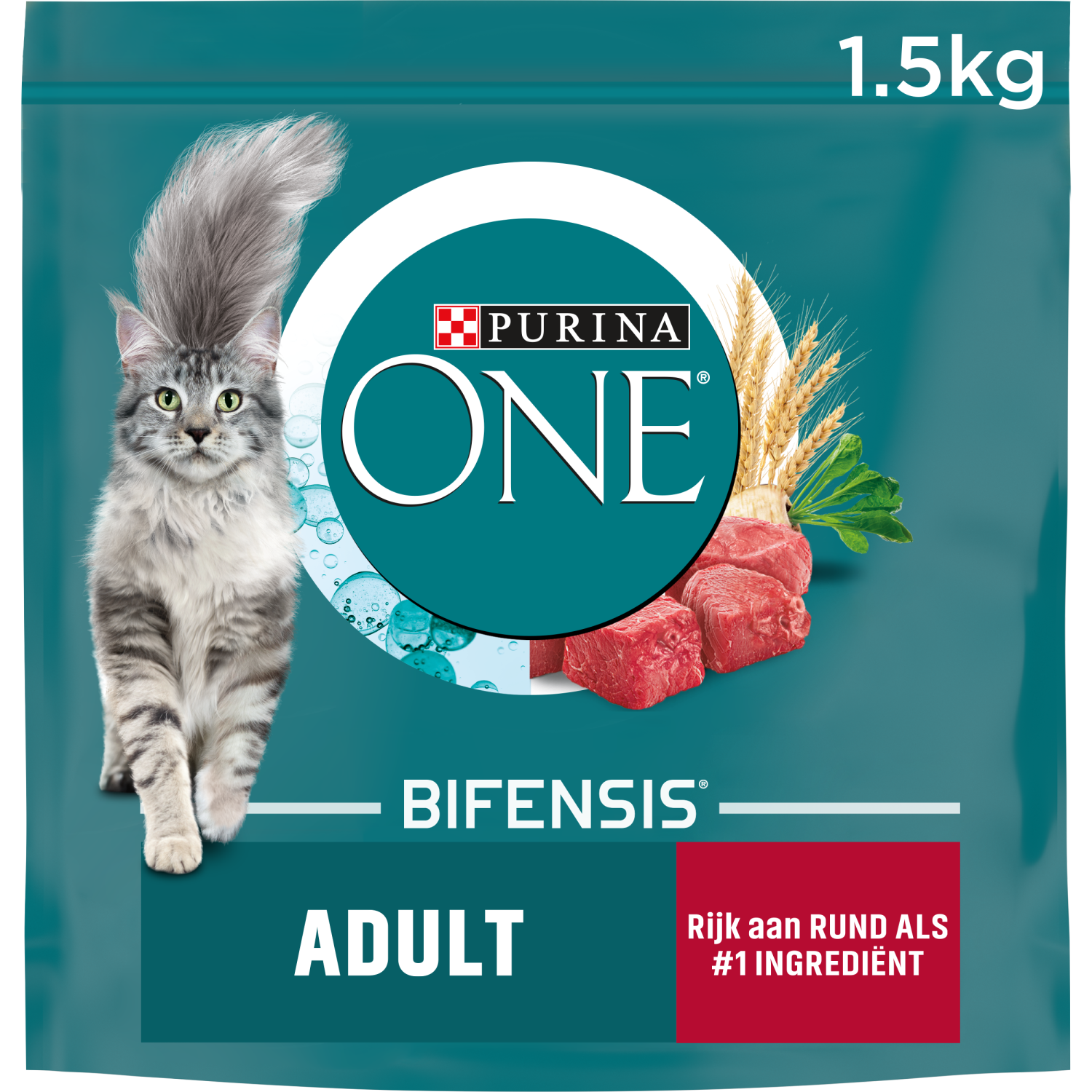 Purina One Adult Rund & Granen 1,5KG