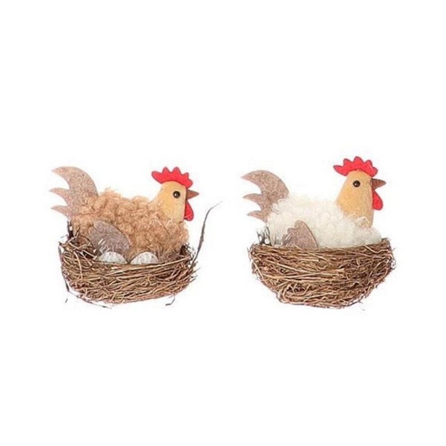 Deco Kip Kinnom in nest | 7,5 x 5 x 6 cm