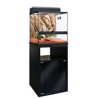 Terrarium Onderkast Small 45x45x70 cm | Stijlvolle Exo Terra kast met rookglas en opbergruimte