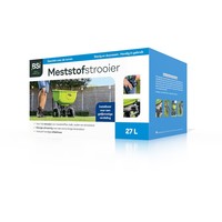 Meststofstrooier met PU-banden en afdekhoes | 27 liter