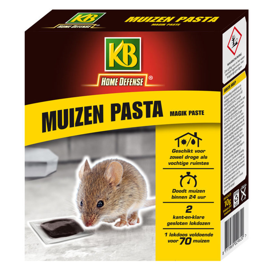 Muizen Pasta Alphachloralose twee lokdoosjes