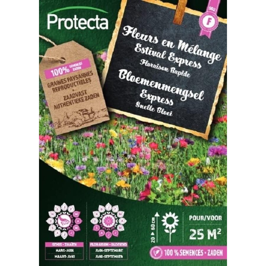 Bloemen zaden: Gebloemde Tapijtmix 25 m²