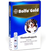 Gold Hond 400 - 2 pipetten | Boven 25KG