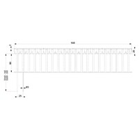 SolarSlider - StiXX Zonnepaneelbeschermer 50 CM - 180mm hoog | Zwart