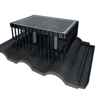 SolarSlider - StiXX Zonnepaneelbeschermer 50 CM - 180mm hoog | Zwart