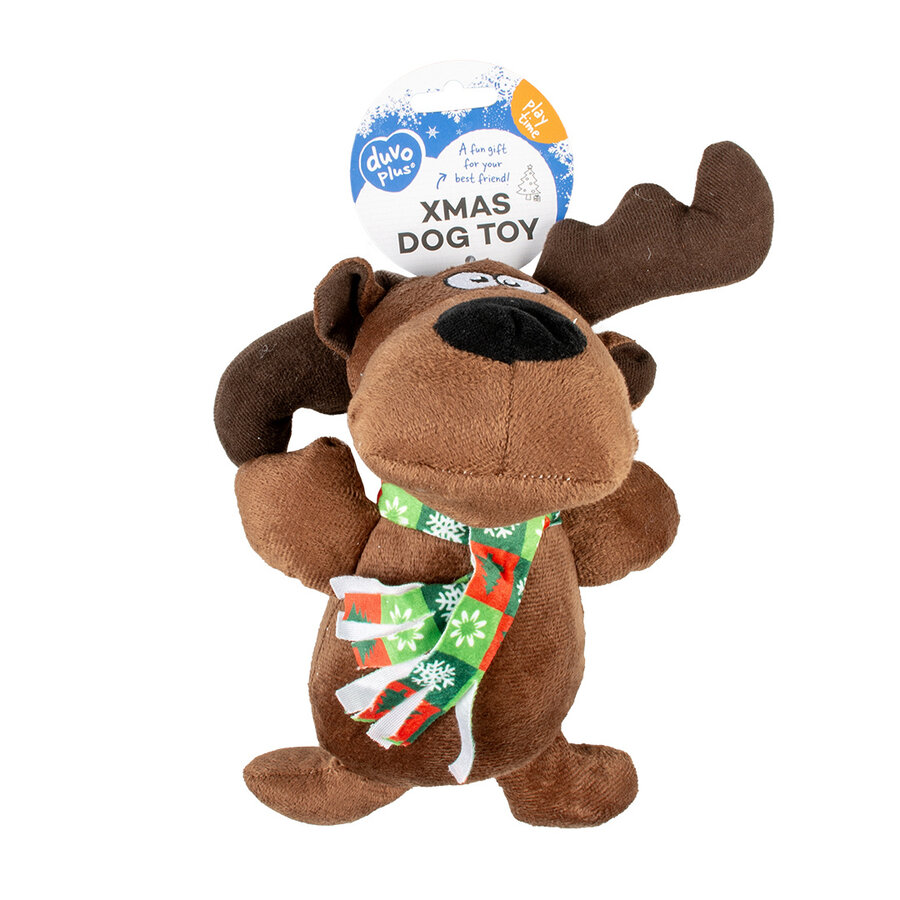 Xmas pluche rendier bruin