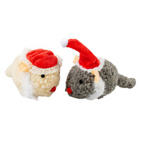 Xmas wooly muizen meerkleurig