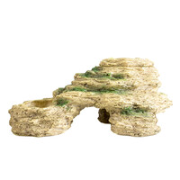 Terrariumgrot met meelwormenschaal, drinkbak en schuilgrot 24,5x15x11,5CM