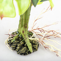Monstera groen terrarium kunstplant voor reptielen en amfibieën