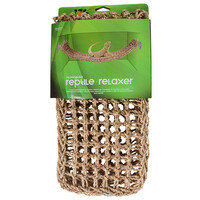 Reptiel relaxer hangmat zeegras triangel 27,3x20,3 cm voor terrarium