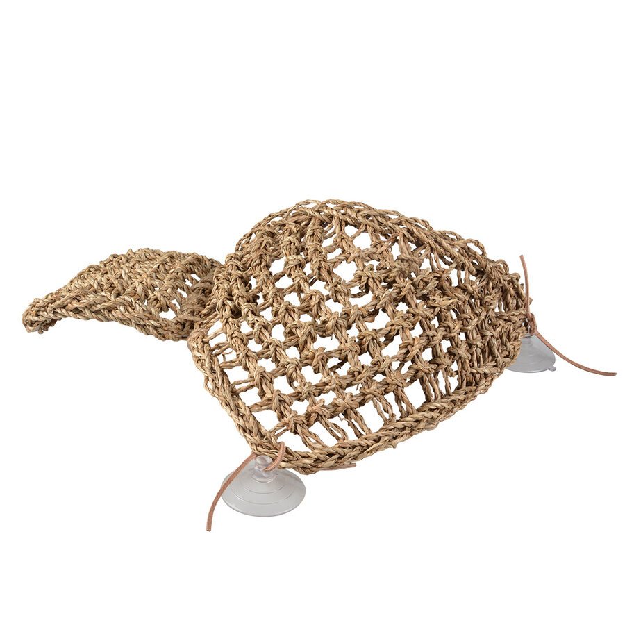 Reptiel relaxer hangmat zeegras triangel 27,3x20,3 cm voor terrarium