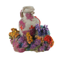 Amfoor koraal 2 aquarium ornament 13,9 x 11,5 x 12,4 cm | voor zoet- en zoutwater