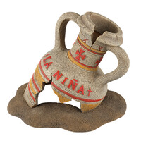 Amfoor La Niña aquariumornament 21x17,2x17,5 cm | schuilplek voor vissen