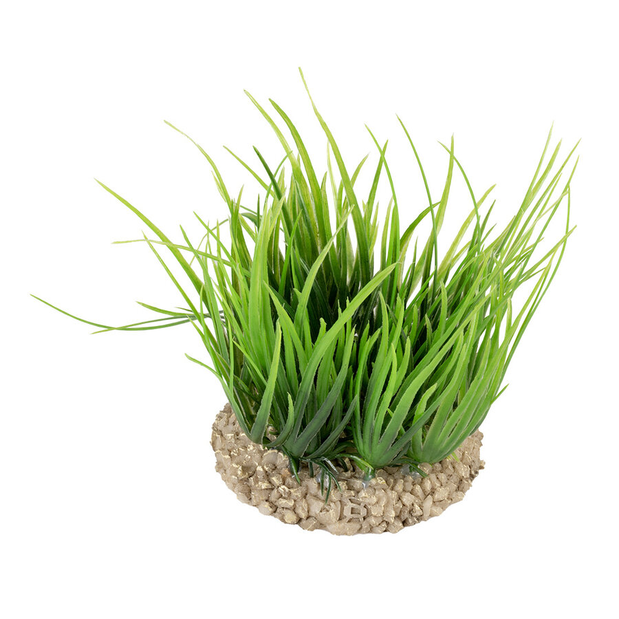 Helanthium groen kunstplant voor aquarium en terrarium | 8,5 x 8,5 x 10 cm