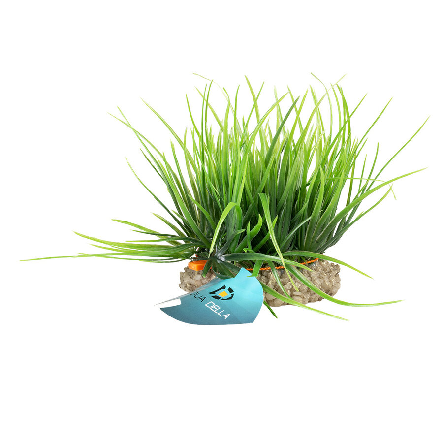 Helanthium groen kunstplant voor aquarium en terrarium | 8,5 x 8,5 x 10 cm