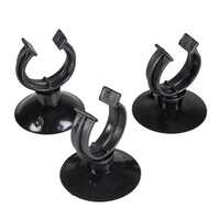 Zuignap met clip 12/16 en 16/22 mm | 3 stuks | voor aquariumslang