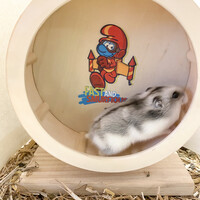 Jetpack Smurf looprad voor kleine knaagdieren