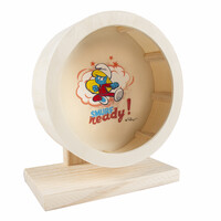 Houten looprad 20 cm voor hamsters en kleine knaagdieren