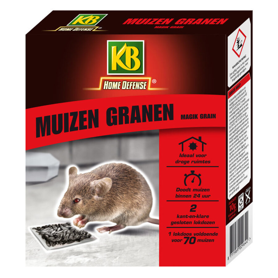 Muizen Granen Alphachloralose 2 lokdoosjes