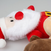 Xmas pluche knuffel met touw assorti