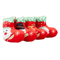 Xmas pluche pantoffel assorti